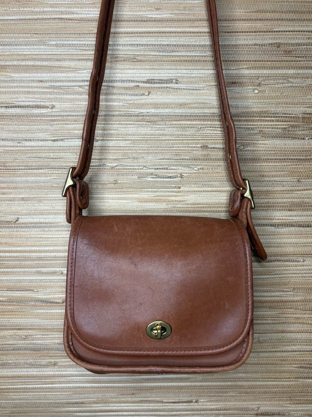 Vintage Coach Legacy Small Flap Bag British Tan
